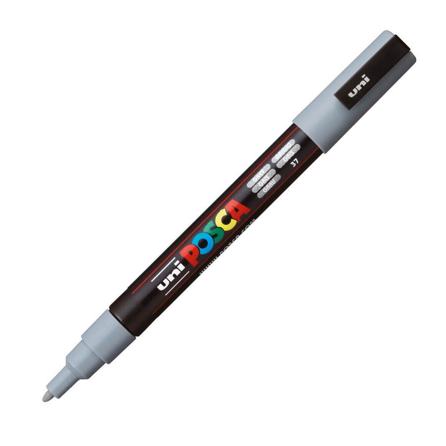 Marcador gris Uni Posca 1.3mm