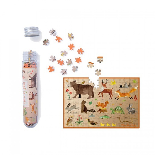 Mini puzzle - Animales en el bosque - Moulin Roty - Imagen 2