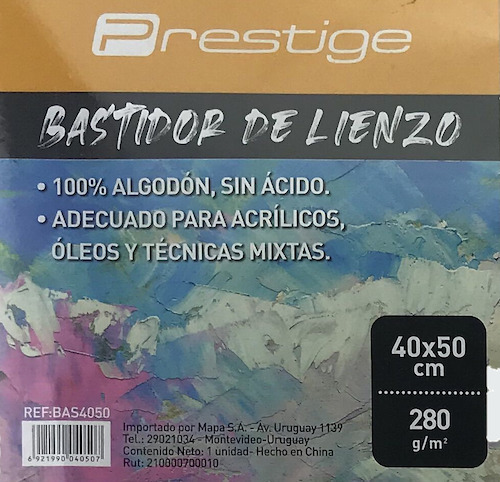 Bastidor Canva 40x50cm 280gr Prestige