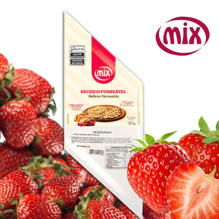 Relleno y cobertura horneable y frío Mix sabor Frutilla