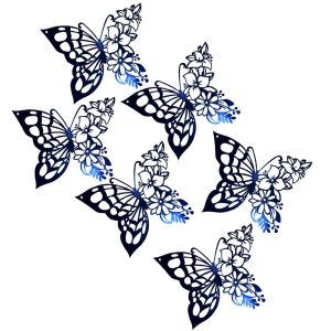Mariposas caladas x6 unidades