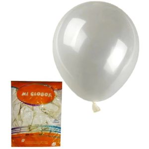 Globo blanco liso 12" x50