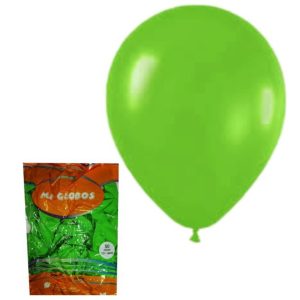 Globo verde pistacho liso 12" x50