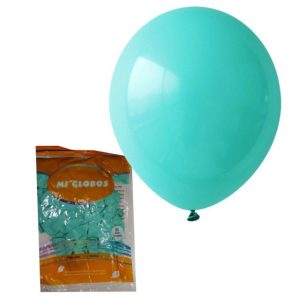 Globo verde agua pastel 12" x50