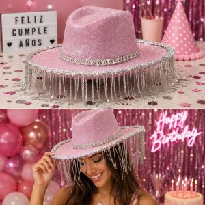 Sombrero Cowboy brillante con lentejuelas