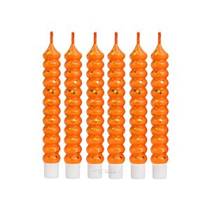 Vela metálica espiral x6 unidades